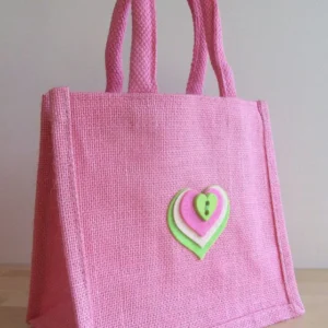 natural jute handbag 12"X12",